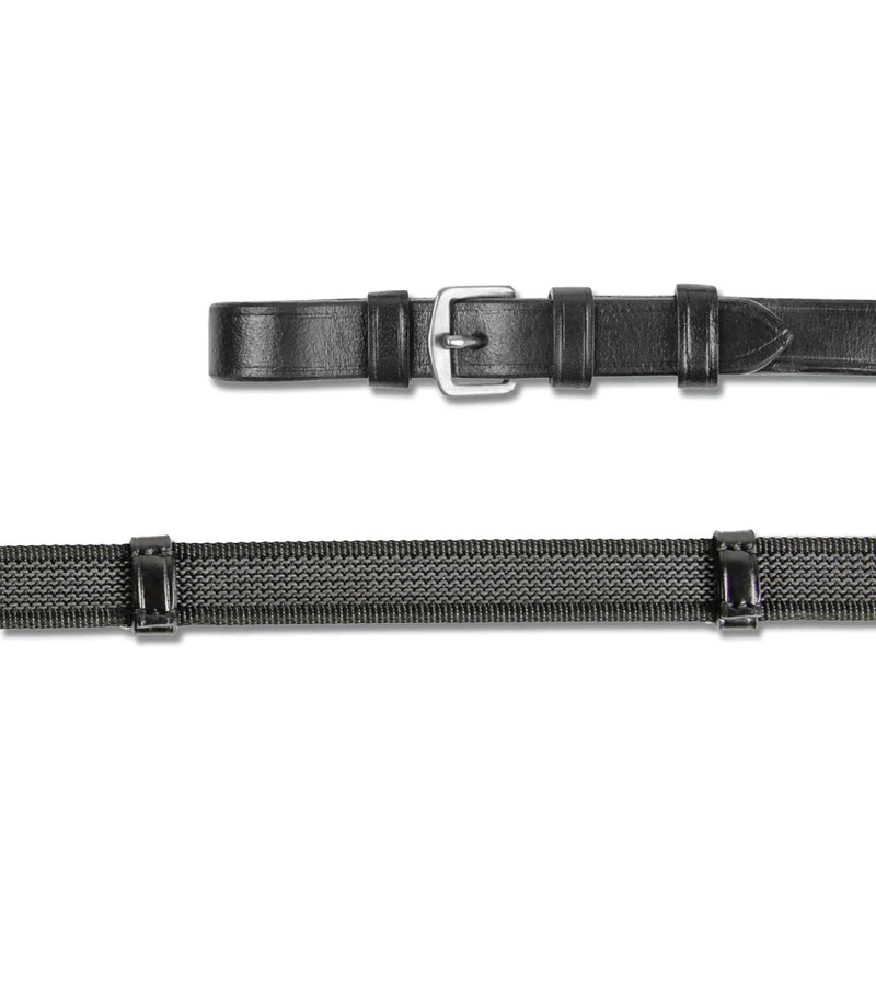 Waldhausen X-Line Anti-Slip Zügel mit Gummi - schwarz