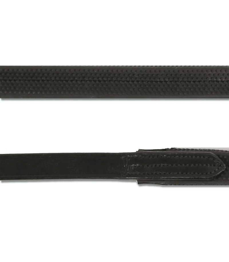 Waldhausen Gummizügel mit Leder - schwarz