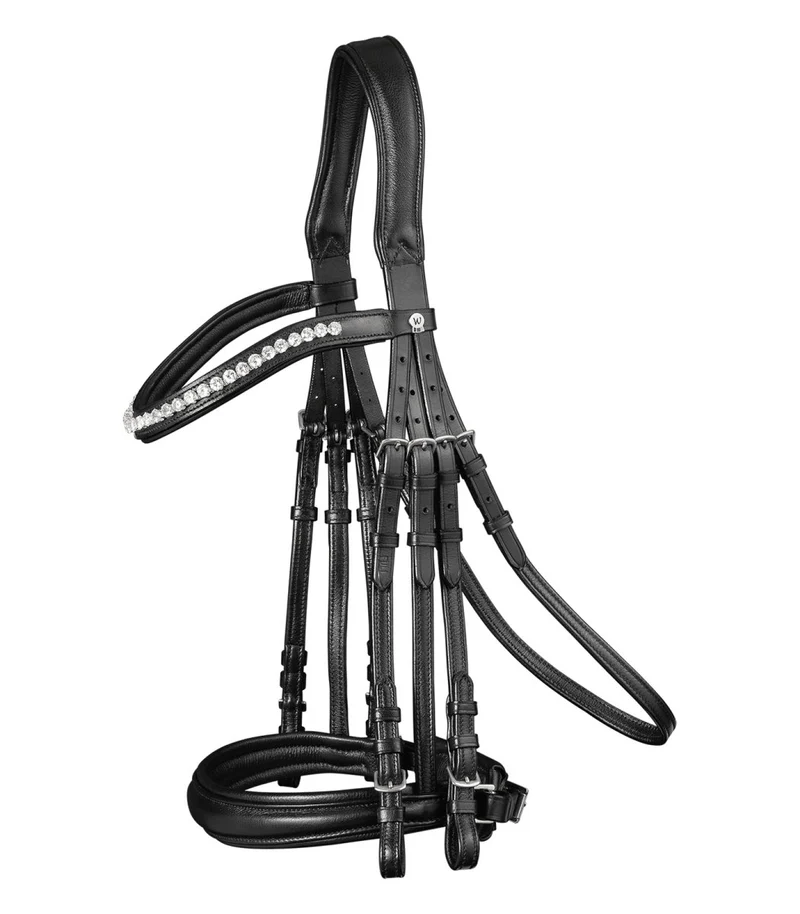 Weymouth Bridle X-Line Supersoft, Pullback, schwarz, Cob