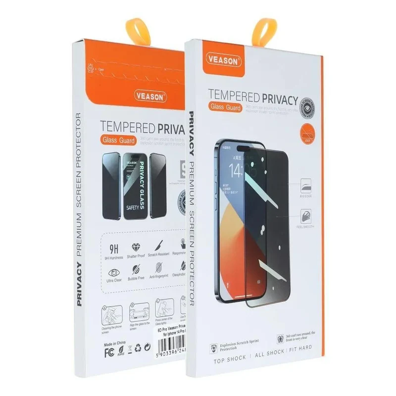 iPhone 17 Pro Tempered Glass 6D Pro Privacy