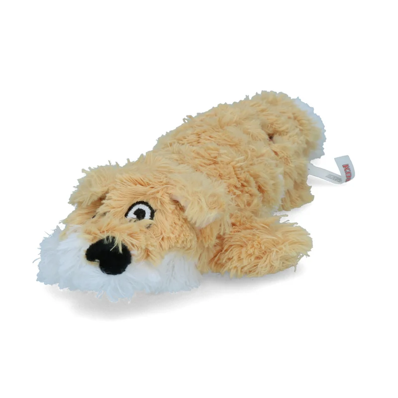 KONG Scrunch Knots – Plüsch-Zerrspielzeug für Hunde mit Quietscher & Seilknoten | S/M & M/L