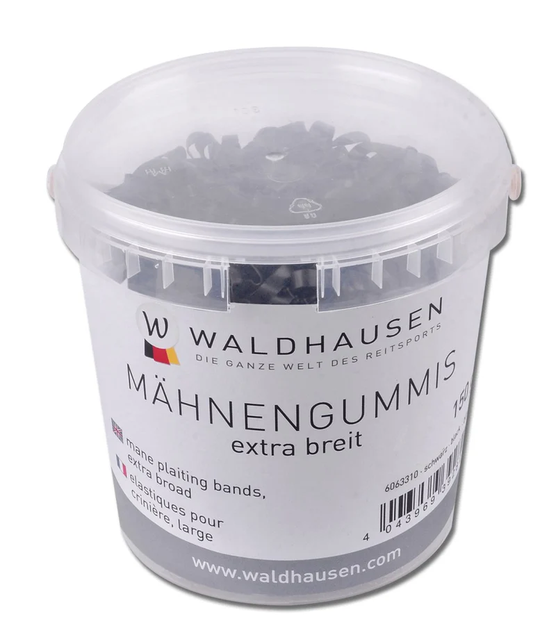 Gummi-Flechtbänder extrabreit, schwarz, 150 g