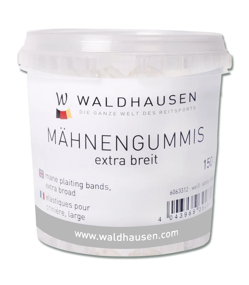Gummi-Flechtbänder extrabreit, transparent, 150 g
