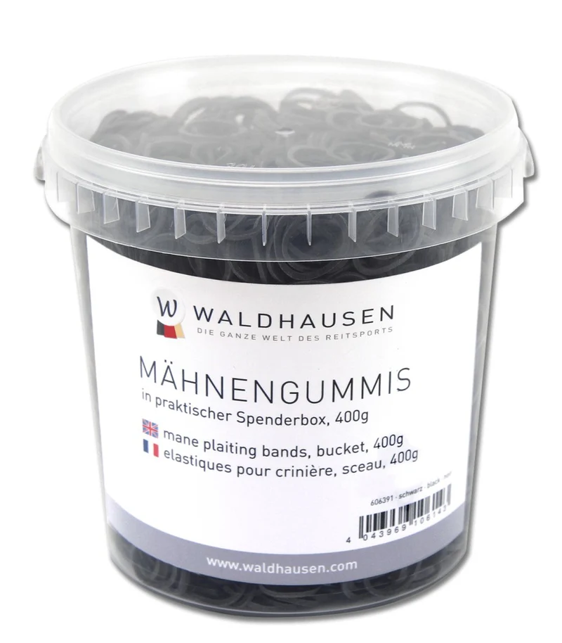 Gummibänder für Herren – Schwarz – 400 g