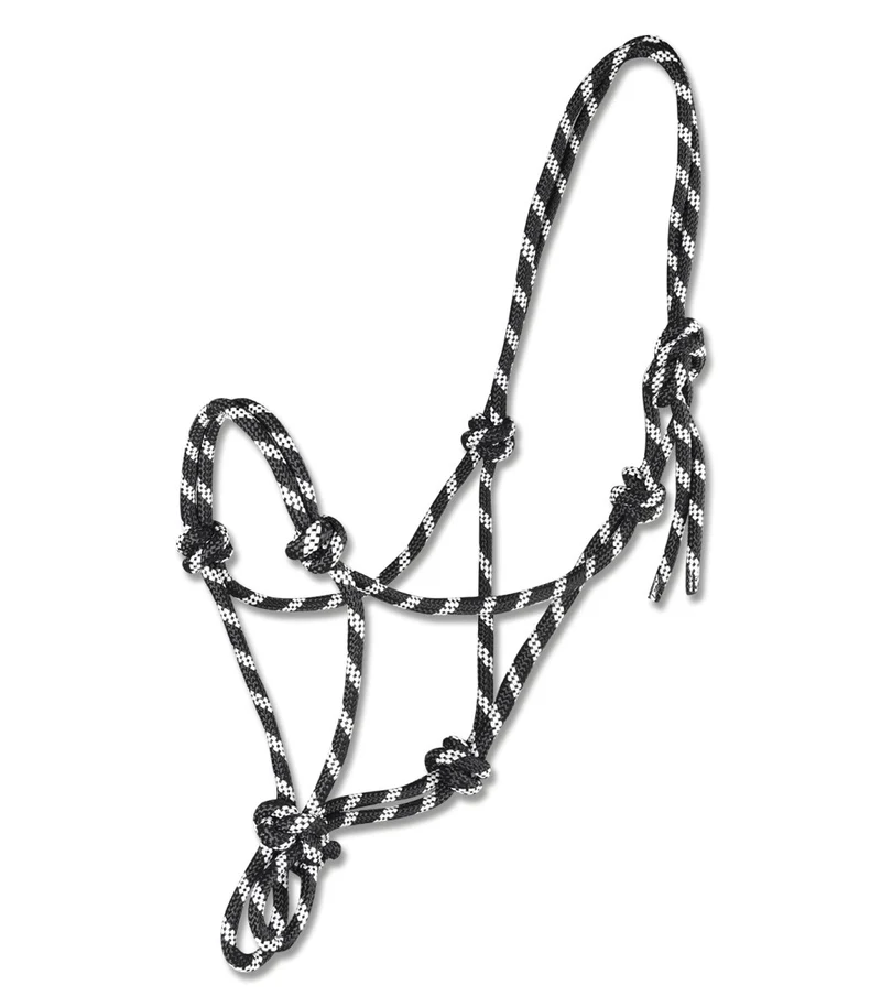 Waldhausen Strickhalfter - Schwarz/Weiß