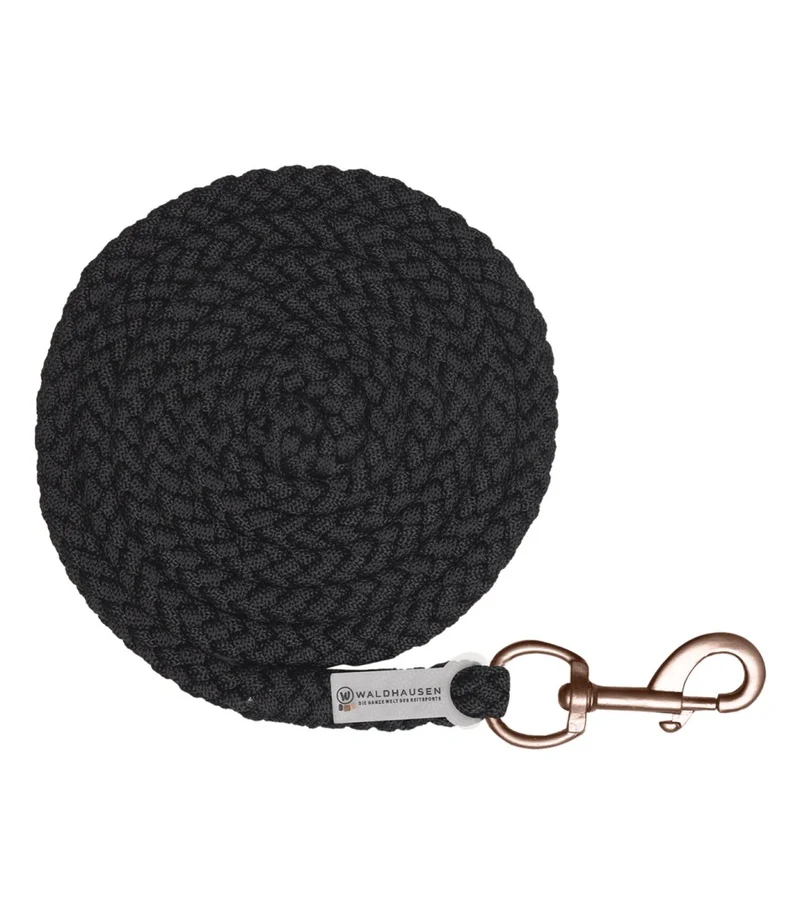 Waldhausen Lead Rope Shine, Karabinerhaken - Schwarz