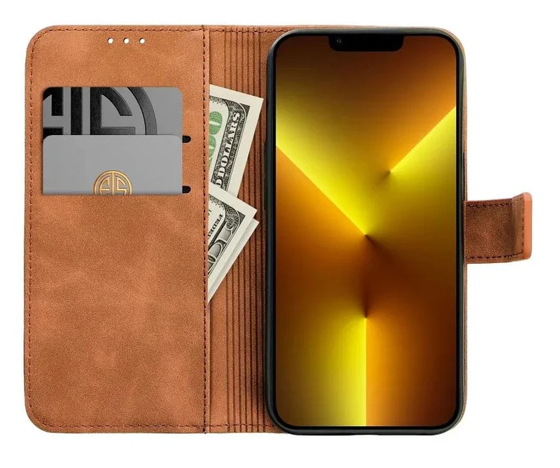 iPhone 13 Pro Max Magnet Book Braun