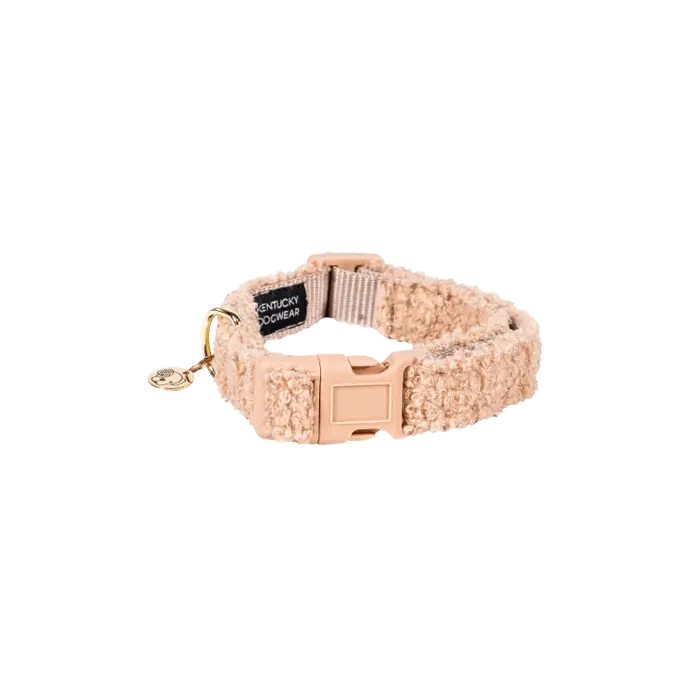 Kentucky-Halsband – „Teddy Fleece“ – Beige