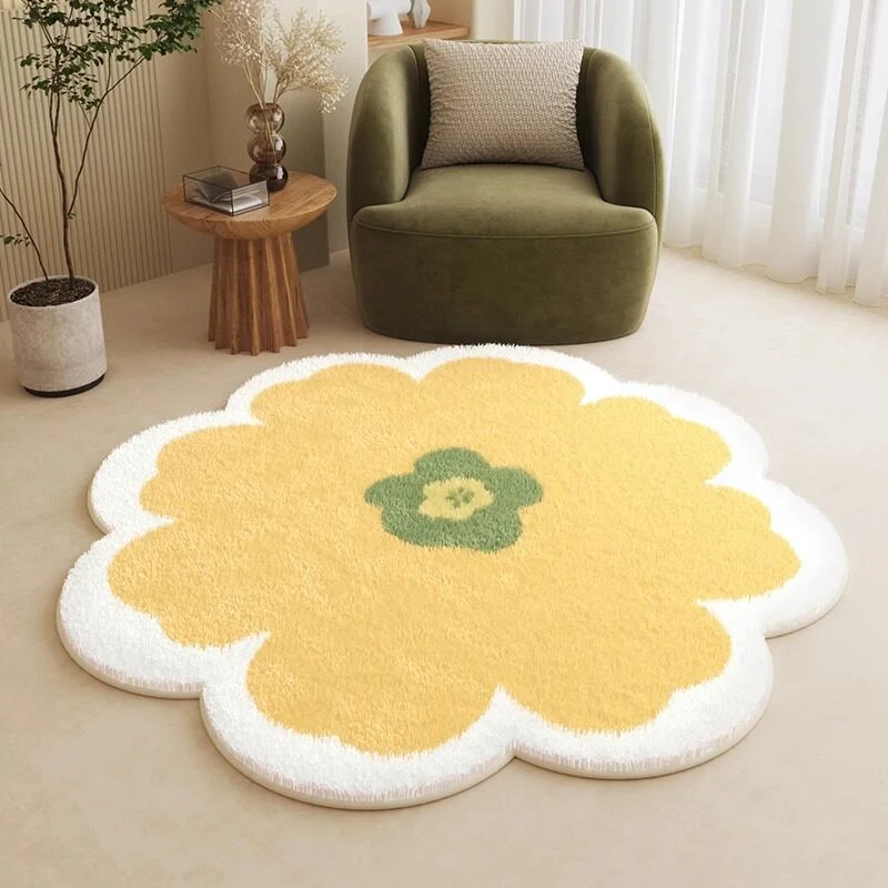 Floral förmiger Bereichsteppich