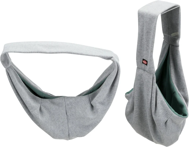 Cross-Body Hundetragebeutel Fronttasche Soft, zweifarbig aus weichem Sweatstoff