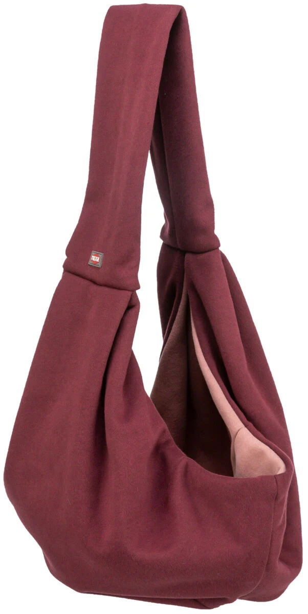 Cross-Body Hundetragebeutel Fronttasche Soft, zweifarbig aus weichem Sweatstoff