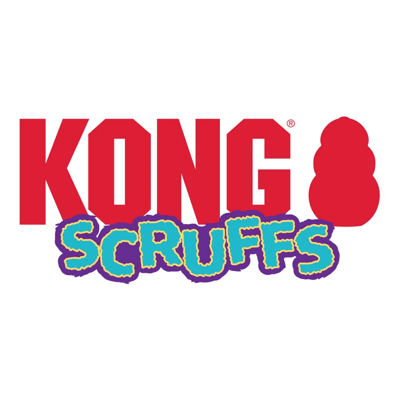 KONG Scruffs – Plüsch-Hundespielzeug mit langem Hals & Super-Quietscher | Schildkröte & Huhn