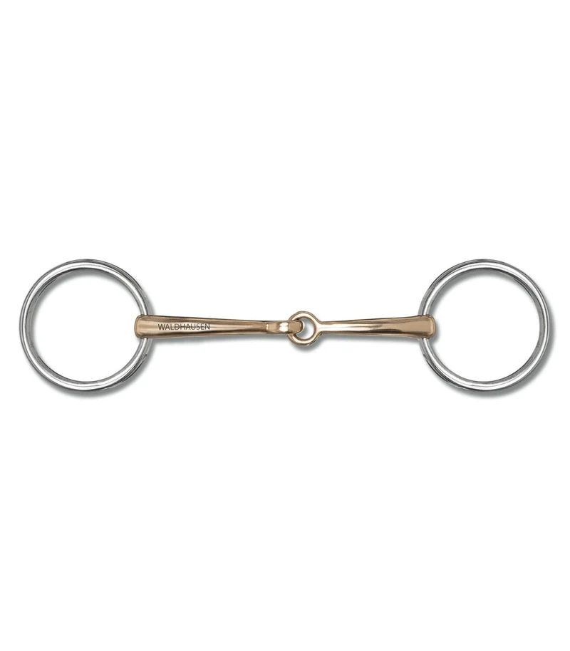 Waldhausen Gebiss - „CYPRIUM SILVER BRIDOON“ – 2-teilig mit losen Ringen