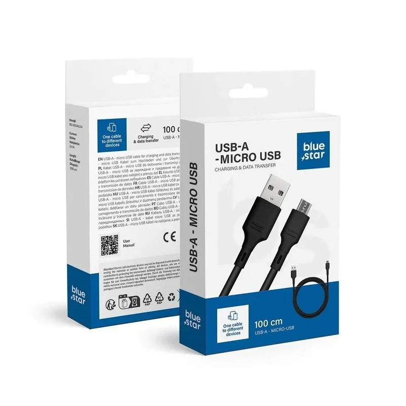 Micro USB Kabel schwarz 1m