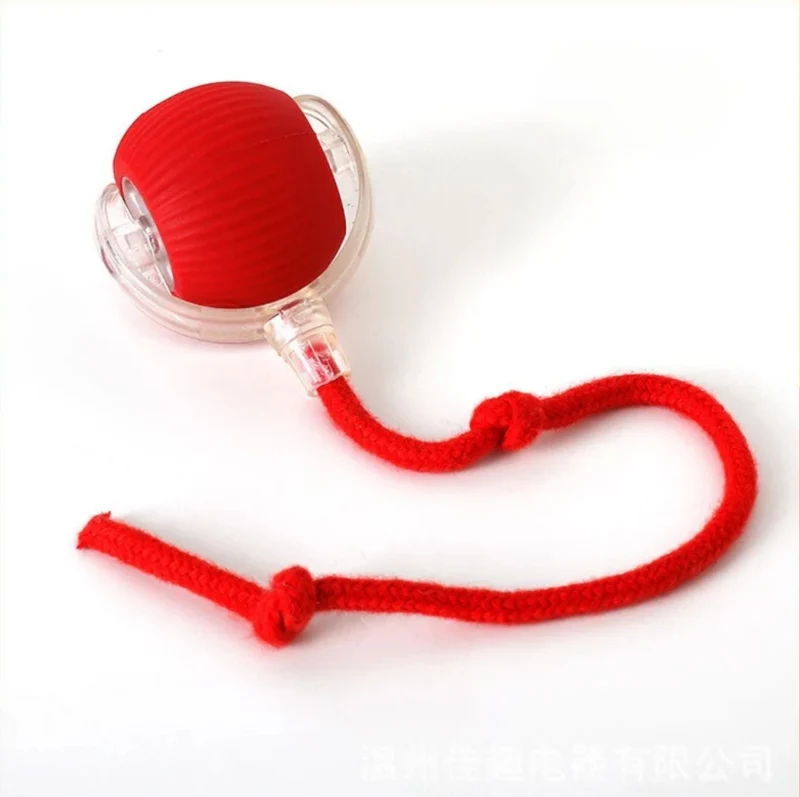 Interaktiver USB Spielball mit Schwanz für Katzen *Brandneu