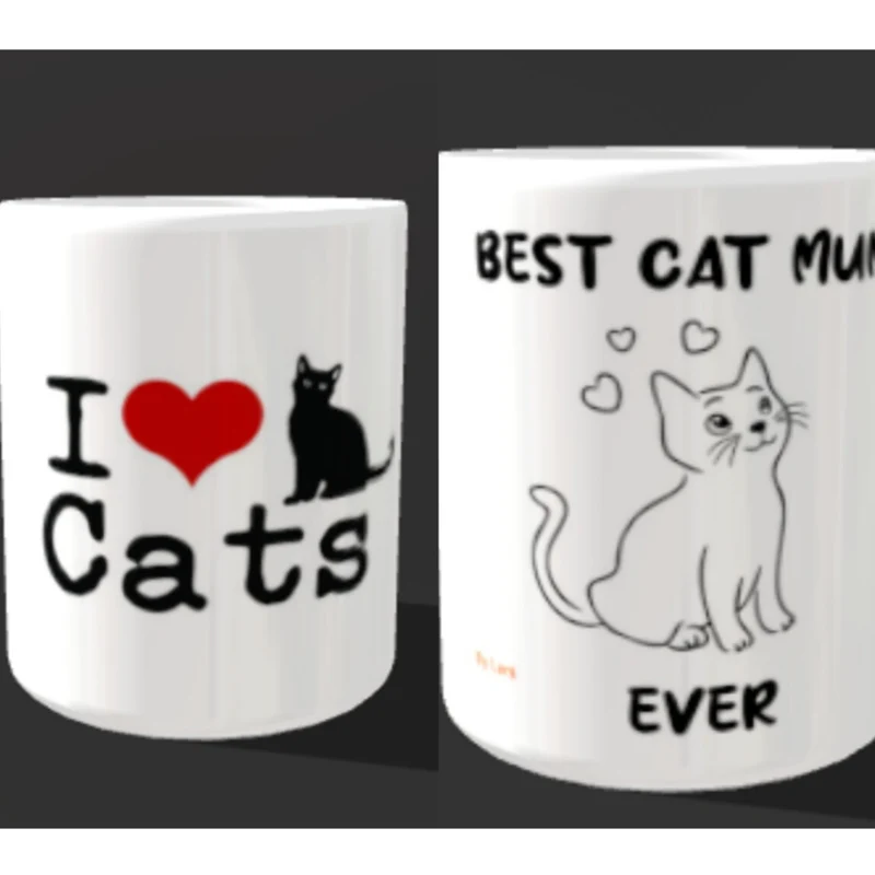 Katzen Tassen 2er Set