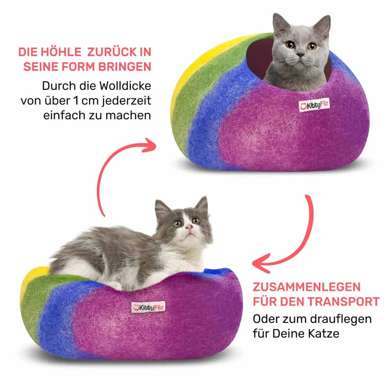 NEU - Katzenhöhle | Regenbogen