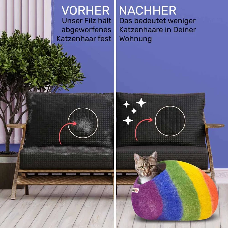 NEU - Katzenhöhle | Regenbogen
