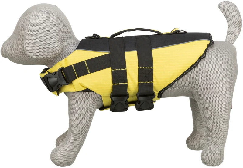 Schwimmweste für Hunde mit Reflektorstreifen und Griff