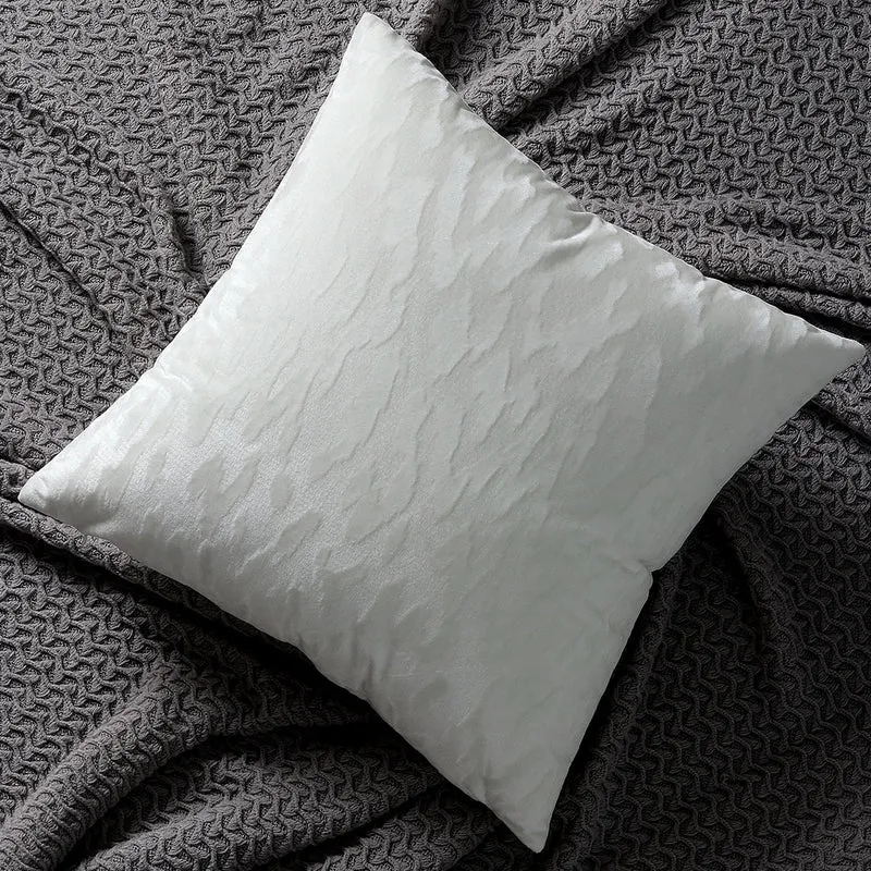 Plüschtexturierte Samtviereckige Wurfkissenbezüge mit geprägtem Tiermotiv-Jacquard