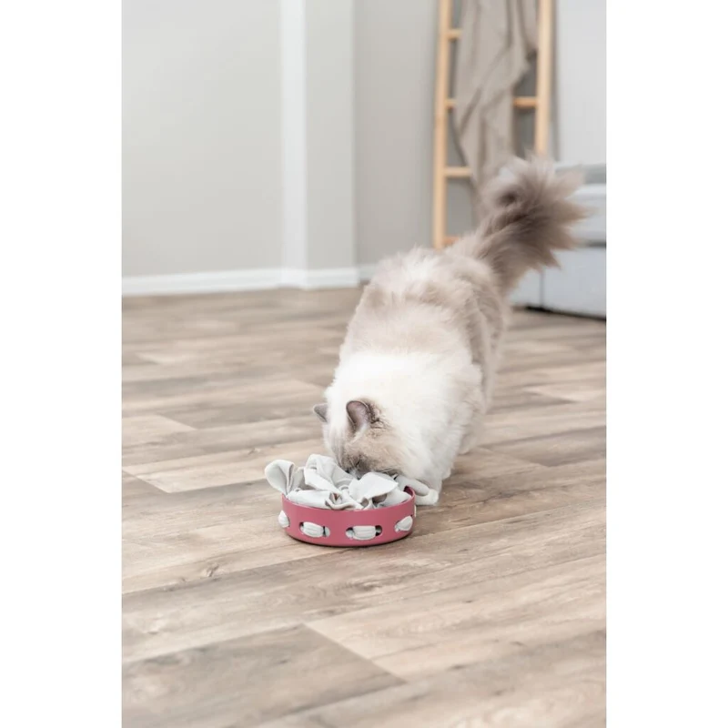 Trixie Cat Activity Plastic Hide'N'Sniff Bowl Cat Toy Red/18cm