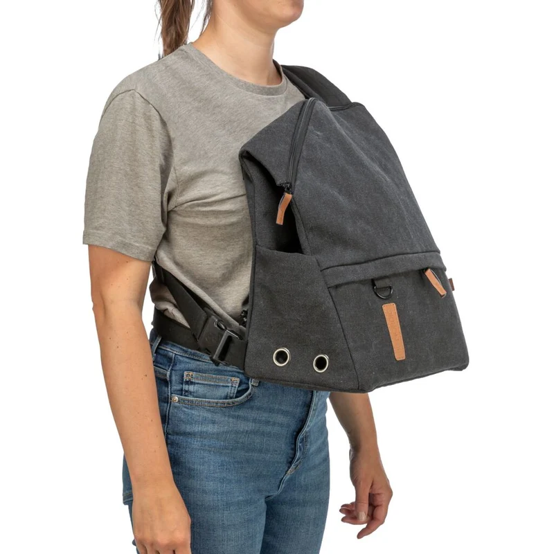 Trixie BE NORDIC Bjorn Backpack Dog Carrier - BLACK/35X40X20CM