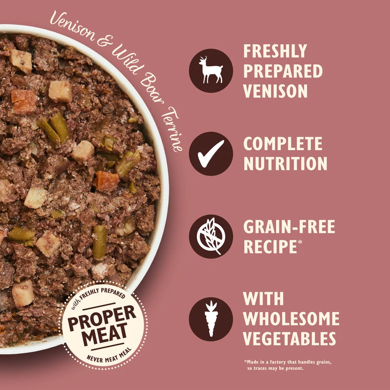 Lily's Kitchen Venison & Wild Boar Terrine Wet Dog Food 150G