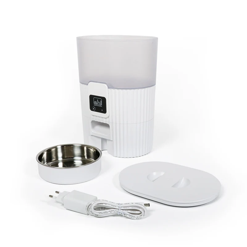 Ebi Tinago Programmable Smart Feeder For Dogs & Cats White 3.5L