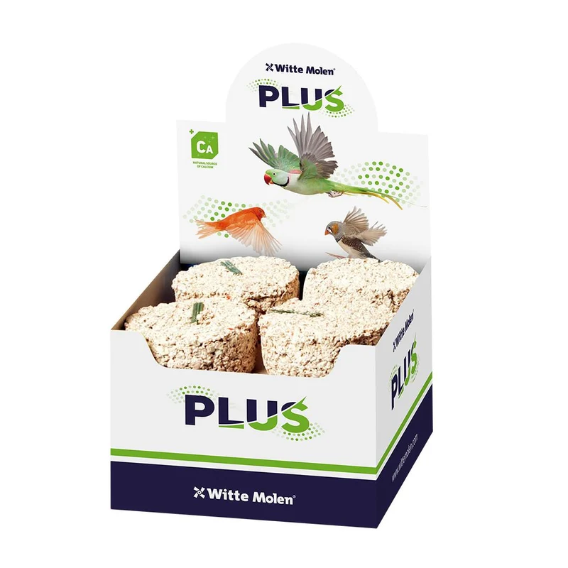 Witte Molen Plus Coarse Mineral Block for Ornamental Birds Medium 7x7.5x7.5cm