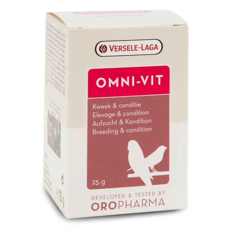 Expiry Date 31-Dec-26 Versele Laga Oropharma Omni-Vit Bird Supplement - 25G