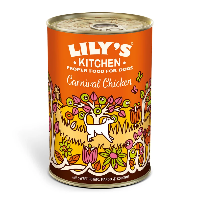 Expiry Date 25-Oct-26 Lily's Kitchen Dog Carnival Chicken Wet Food - 400G