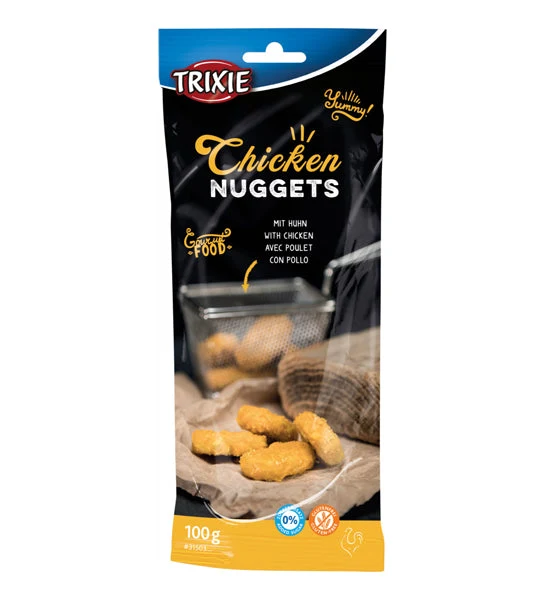 Expiry Date 30-Sep-26 Trixie Chicken Nuggets Dog Treats - CHICKEN/100G