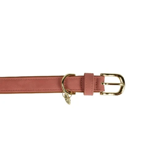 Kentucky Hundeleine Veganes Leder - Pfirsich/Braun - 250cm