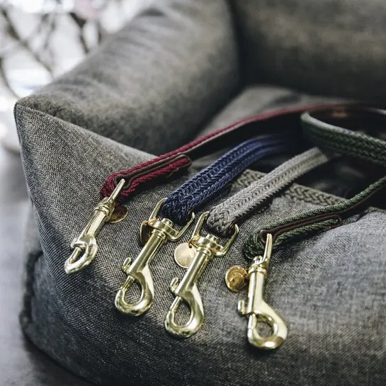 Kentucky Geflochtene Nylon-Hundeleine - Navy