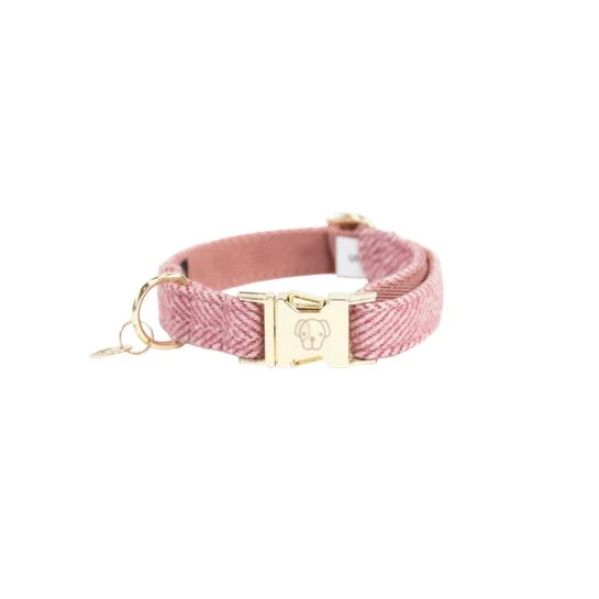 Kentucky Hundehalsband Wolle - Hellrosa