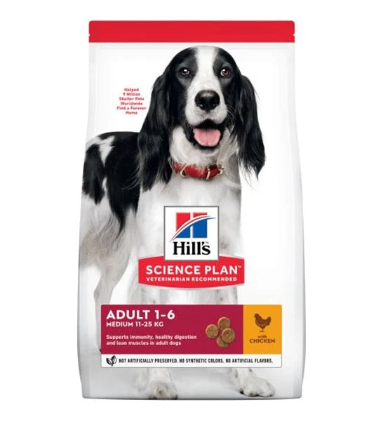 Expiry Date 30-Oct-26 Hill's Science Plan Chicken Medium Adult Dog Food - 14KG