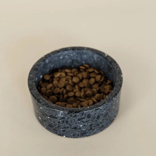 Kentucky Hundenapf Terrazzo Stein - Schwarz