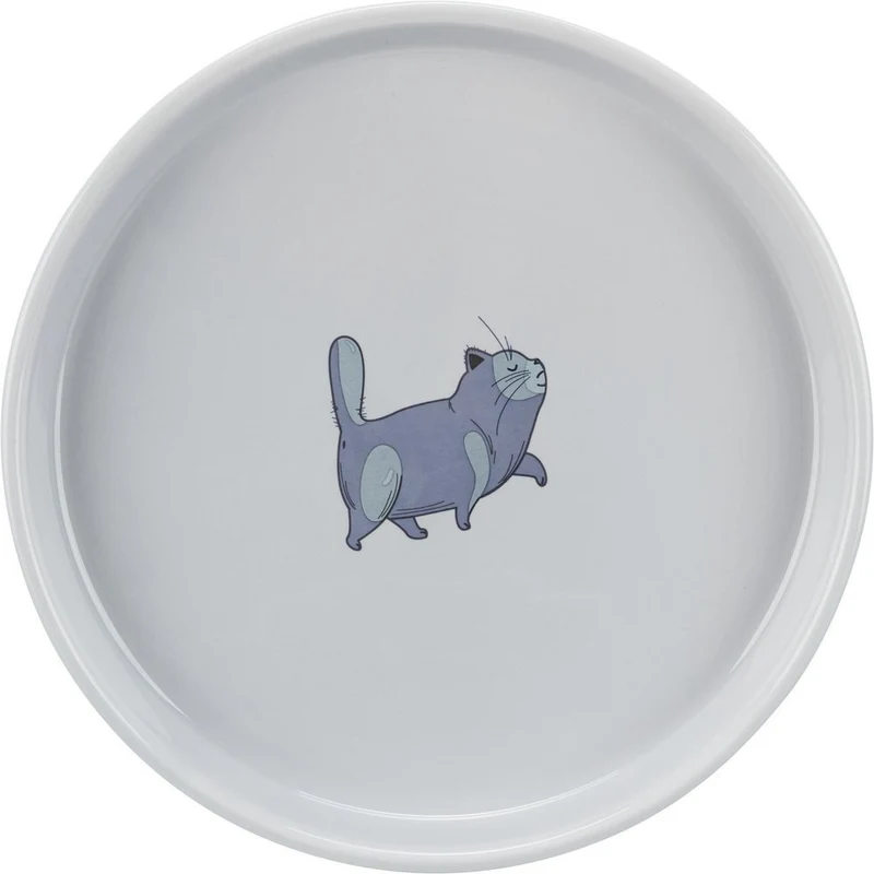 Keramiknapf mit Katzenmotiv