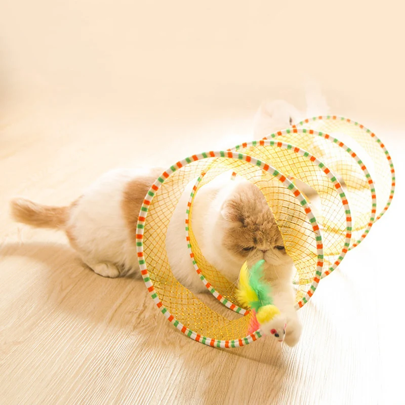 Spiral Cat Tunnel Toy