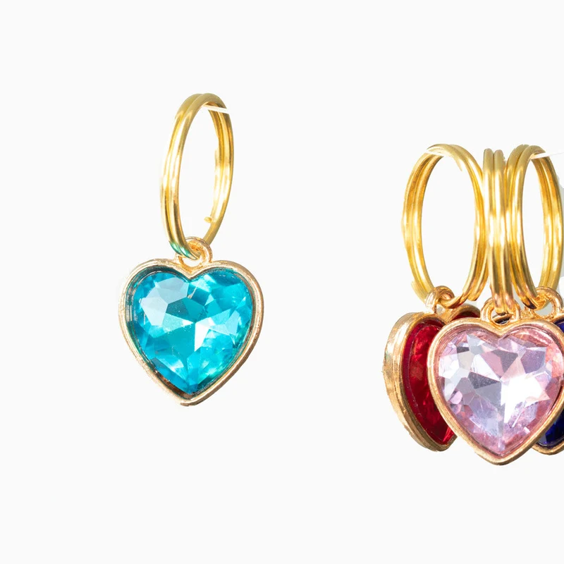Heart Gem Collar Charm Bundle