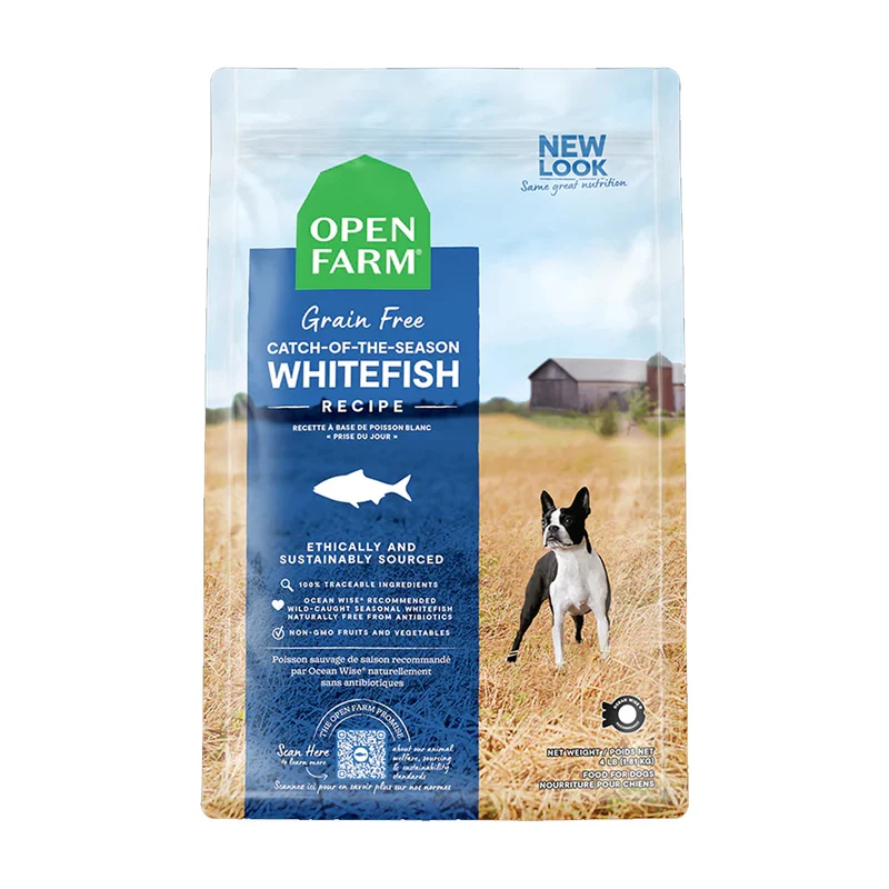 Expiry Date 29-Dec-26 Open Farm Grain Free Catch of the Season Whitefish Dry Dog Food - 1.81KG