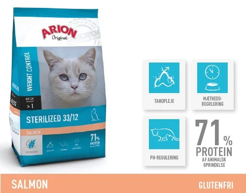 ARION ORIGINAL STERILISIERTER LACHS VON KATZEN - 2 kg