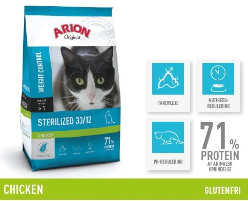 ARION ORIGINAL CAT STERILISIERTES HÄHNCHEN - 2 kg