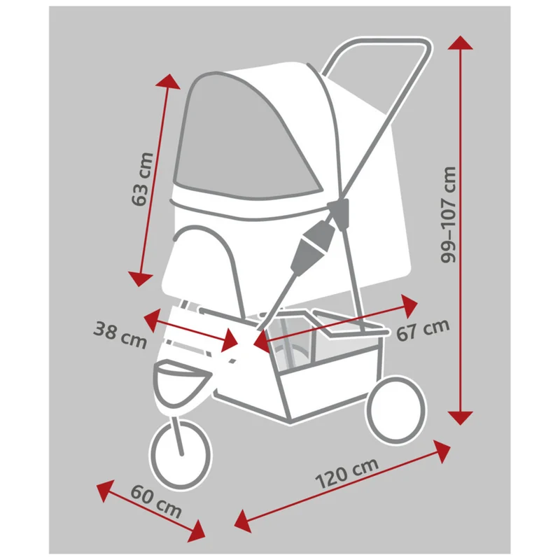 Trixie Hundebuggy Katzenbuggy bis 20 kg