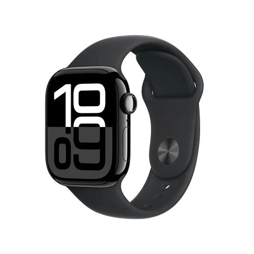 Apple Watch Series 10 (GPS + Cellular) 42 mm Aluminiumgehäuse Diamantschwarz