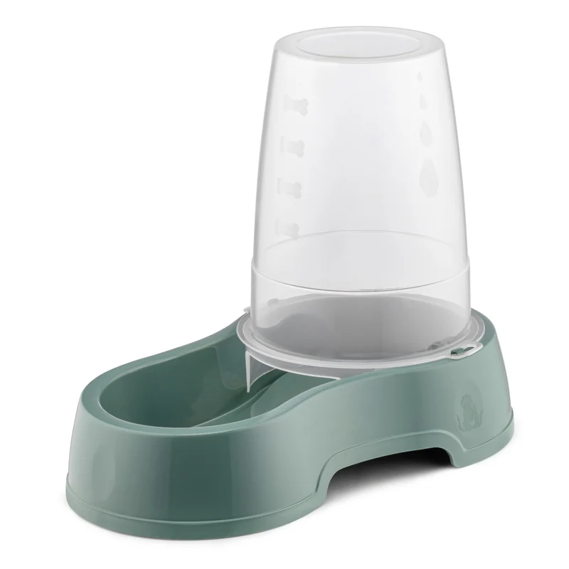 Thunder Paws Food & Water Dispenser Green 1.5L