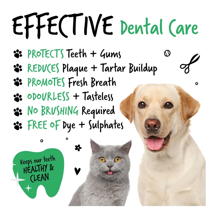 Bugalugs Dental Care Soution Water Additive For Dogs & Cats 490ML