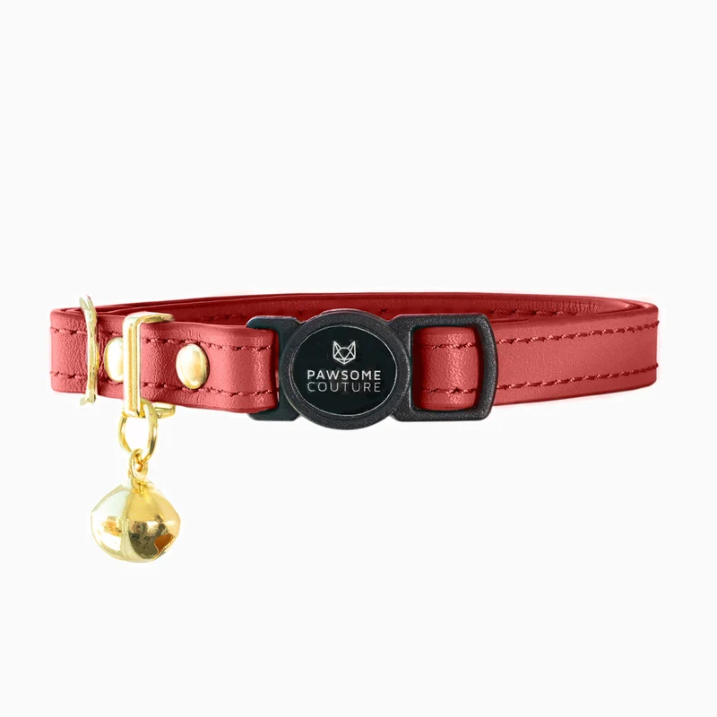 Luxury Leather Cat Collars