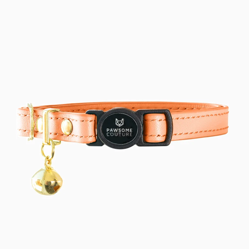 Luxury Leather Cat Collars