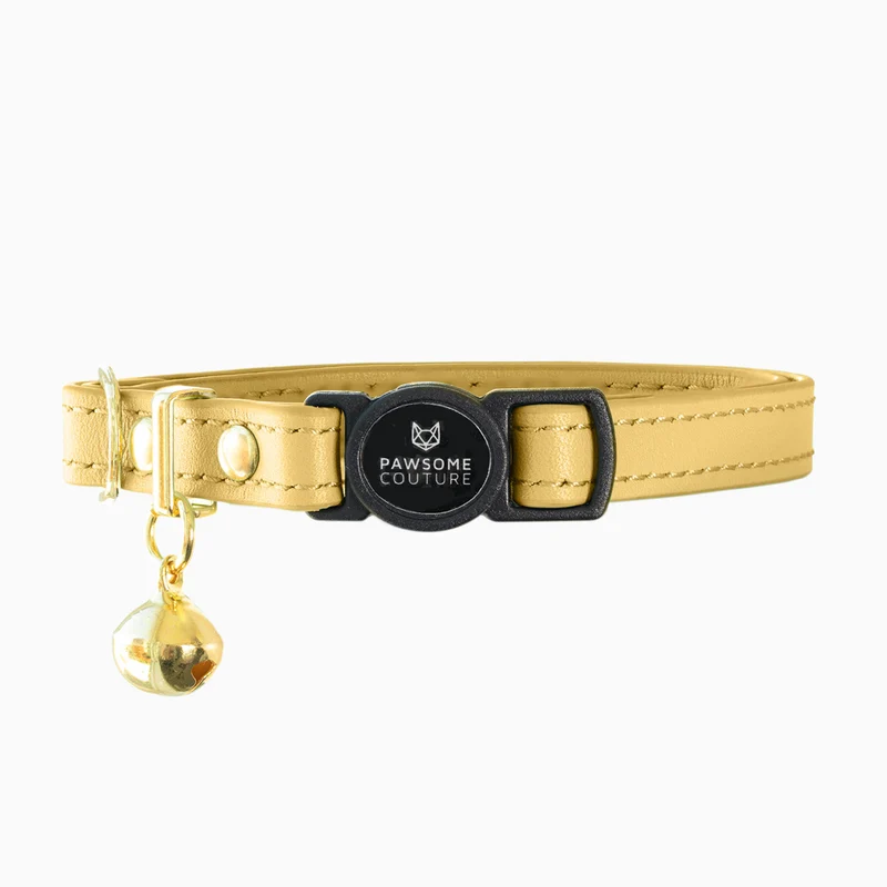 Luxury Leather Cat Collars